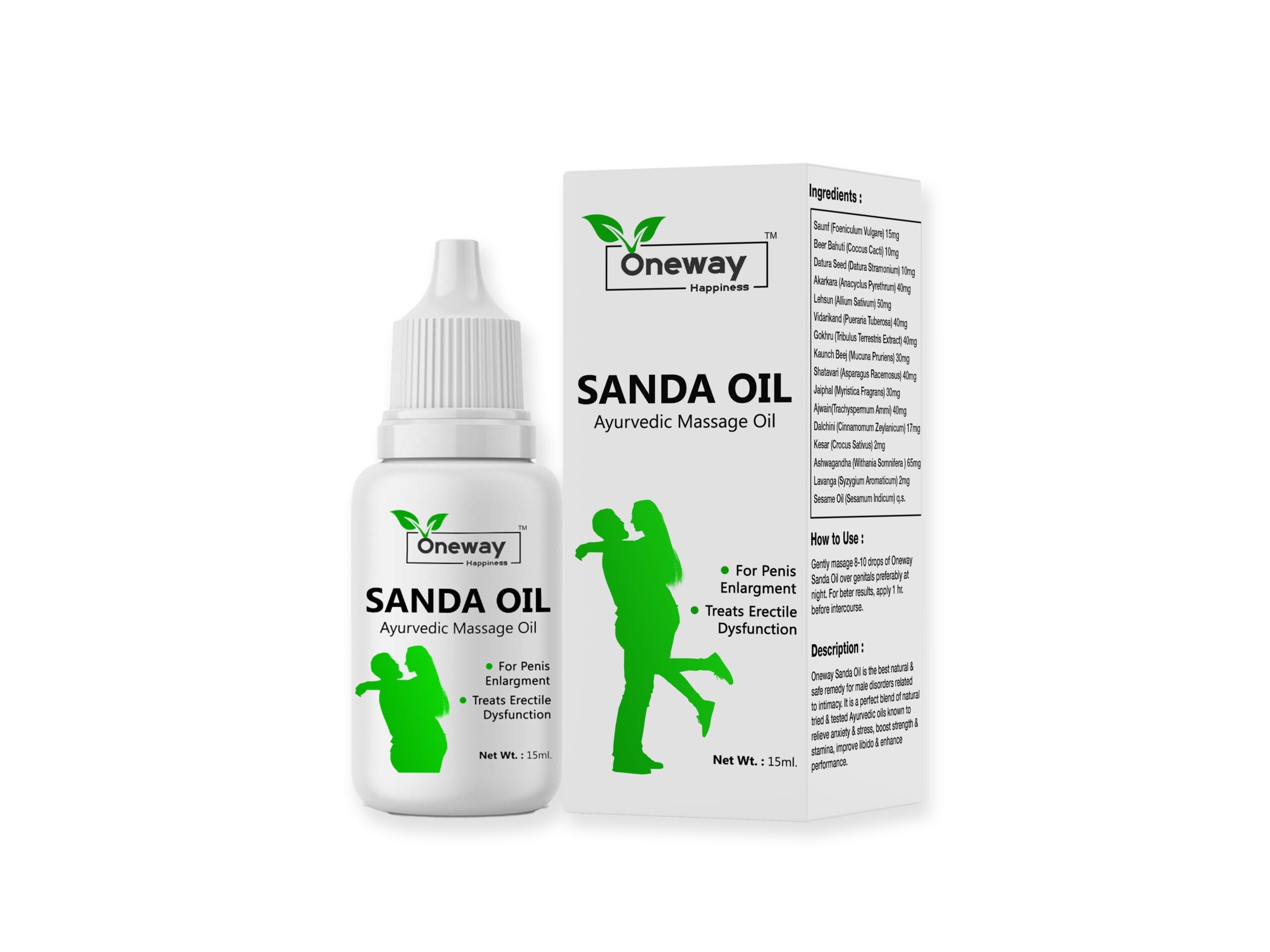 Oneway Happiness Ayurvedic Sanda Oil for Imprave your power 15ml ...